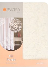 Resim Soft Alma Tül Perde - Beyaz - 300x270 Cm Diğer 
