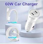 Resim Topshop1 60w Hızlı Usb C Araç Şarj Aleti İphone Uyumlu 16/15 Pro Max Samsung S24 Ultra İçin 100cm+200cm Kablolu 