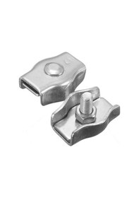 Resim Zcjb Helloworld 2 Adet M2-m8 Paslanmaz Çelik Tel Halat Tek Kavrama Klipsleri Kablo Kelepçeleri Kaliper-71386 