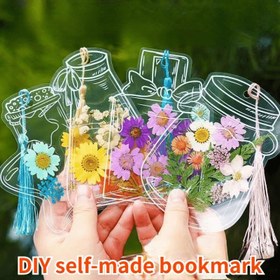 Resim 40 Adet Şeffaf PVC Kitap Ayracı, Dış Mekan El Yapımı ve Hediye İçin Uygun 