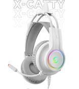 Resim Rampage RM-K91 X-Catty Beyaz USB 7.1 Version Rgb Gaming Oyuncu Mikrofonlu Kulaklık 