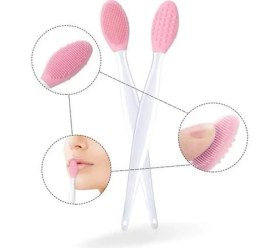 Resim Karahanbey 2 Adet Dudak Fırçası Peeling Etkili Gözenek Siyah Nokta Temizleyici Akne Çift Yön 