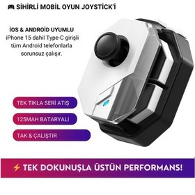 Resim Polham Profesyonel Mobil Oyun Joystick Apple Uyumlu iOS & Android , Oyun Kontrol Cihazı, Tak-çalıştır 