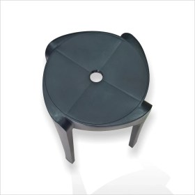 Resim M3 Decorium Büyük Geniş Uzun Sağlam Sert Plastik Kırılmaz Hafif 45 cm Banyo Balkon Bahçe Oturak Tabure Sandalye 