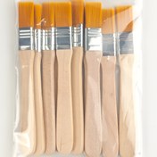Resim 1/6 adet Naylon Boya Fırçası, Su Temelli, Akrilik ve Yağlı Boya için Kısa Ahşap Saplı Sanat Boya Fırçası, Sanat Malzemeleri, Akrilik Boya, Elektronik Cihazlar ve Matbaa Tahtası Temizleme için Uygun, BBQ Fırçası, Tahta Fırçası, Boya Fırçası, Toz Temizleme Fırçası, Sanat Fırçası, Yağlı Fırça, Bilgisayar Klavye Fırçası, Küçük Fırça, Ahşap Saplı Naylon Tahta Fırçası 
