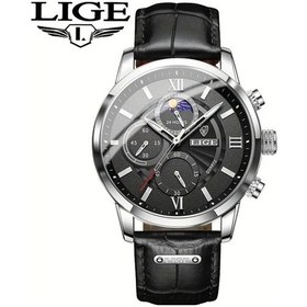 Resim Fochsia Lıge Unisex Kuvars Kadın Ve Genç Kız Gümüş Siyah Ay Evreli Tarihli Kol Saati Diğer 