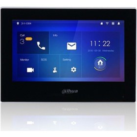 Resim Dahua Dhı-vth2621g-p 7'' Wi-fi Dokunmatik İç Mekan Monitörü Gri 