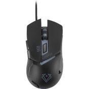 Resim Vertux Dominator Siyah - Oyuncu Mouse Hızlı Tepkili Ergonomik LED 3200 Dpı Kablolu 