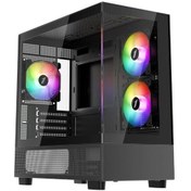 Resim 1st Player Mıku Mi5 Siyah 750w 80+ Atx 3.1 Sılver Argb 6x12cm Fan Temperli Cam Usb 3.0 M-atx Kasa 