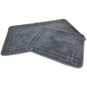 Resim Banyo Paspası 2'li Set Set Asos Antrasit Çok Renkli 