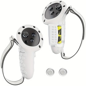 Resim Meta Quest 3/3S Kontrolcü Tutma Kılıfları Ayarlanabilir Knuckle Kayışlı - Kaymaz VR Eldivenler, Alet Gerektirmeyen Kurulum, Meta Quest 3 & Quest 3S Kontrolleri ile Uyumlu (Elektronik Gerekmez) - Oyun, Mimarlık, Eğitim ve Sağlık Eğitimi için İdeal - Sadece Meta Quest 3/3S Kontrolleri ile Uyumlu 
