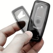 Resim Araba Anahtar Kılıfı Honda Motosiklet PCX 150, 160, 125, Vision, SH350i, ADV, NSS350, FORZA350, NX için 2 Düğmeli Akıllı Uzaktan Kumanda Koruyucu Anahtar Kabı Erkekler ve Kadınlar İçin Hediye Arkadaşlar İçin 