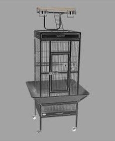 Resim Dayang Papağan Kafesi Ayaklı 45.7 x 45.7 x 156 CM 