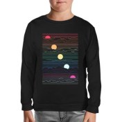 Resim Lordd T-Shirt Sunset In Waves Siyah Çocuk Sweatshirt 