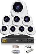 Resim 8 Kameralı 5 MP Sony Lensli 1080p Full HD Hard Disksiz Güvenlik Kamerası Sistemi D-2026HD-SET8-NOHDD IDS