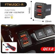 Resim Chuangyinshop Hızlı Şarj 4.2a Dual Usb Araç Şarj Cihazı 12v 24v Toyota Corolla Hilux Kırmızı 