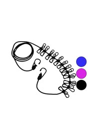 Resim Renkli Lastik 12pcs Metal Mandallı Çamaşır İpi 4741 Bakır 