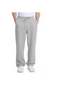 Resim Tudors Erkek Gri Pamuklu Baggy Fit Rahat Kesim Beli Bağcıklı Yan Cepli Örme Eşofman Altı-42681 