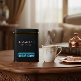 Resim Canlı Sukulent Çiçek & Türk Kahvesi & Fincan & Mum & Şal Hediye Seti 