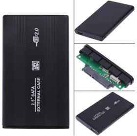 Resim CoverZone 2.5" Sata Harddisk Kutusu USB 2.0 Notebook Diskleri Için HDD Kasası 