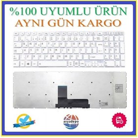 Resim Toshiba Uyumlu Satellite L50-B-1Ej Klavye Tuş Takımı Beyaz Tr 
