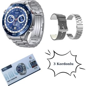 Resim D4 Pro Akıllı Saat 3 Kordonlu Amoled Ekranlı 4gb Dahili Hafızalı Watch 4 Pro Akıllı Saat 