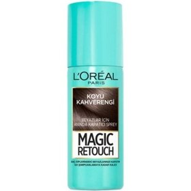 Resim Loreal Paris Magic Retouch Beyazlar için Anında Kapatıcı Sprey - Koyu Kahverengi 75 ml 