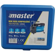 Resim Master Arac Kompresoru Tek Pıston 100 Psı 12 Volt Ergonomik Çantalı 