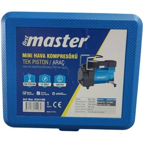 Resim Master Arac Kompresoru Tek Pıston 100 Psı 12 Volt Ergonomik Çantalı 