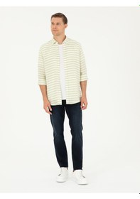 Resim Cacharel Açık Lacivert Slim Fit Pamuk Karışımlı Jean Pantolon 