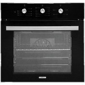 Resim Luxell Siyah Cam Kristal Turbo Ankastre Fırın (LUX.3006B620STR08) 