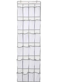 Resim Flybuy 24 Gözlü Kapı Askılı Ayakkabı Dolabı, Multifonksiyonel Depolama Çantası, Beyaz Beyaz 