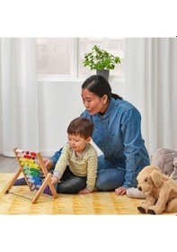 Resim Ikea Underhalla Çok Renkli Eğitici Çocuk Abaküs 33 Cm 