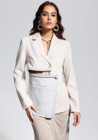 Resim Merrill Kesimli Asimetrik Blazer - M 