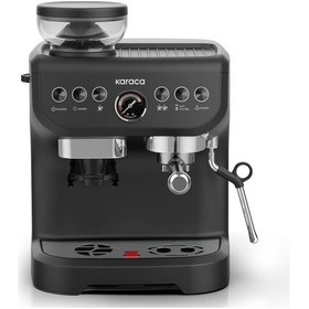 Resim Karaca Coffee Art 2 L Barista Öğütücü + Süt Köpürtücü+ 15 Bar Basınçlı Espresso Kahve Makinesi 
