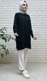 Resim Novalüks Soğuk İp Tunik 3274 - Siyah / Standart(38-44) 