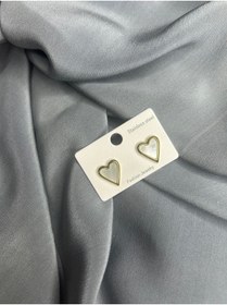 Resim stainless steel Çelik Kalp Küpe 