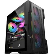 Resim 1ST PLAYER Trılobıte T3-g Siyah 600w 80 Raınbow 4x12cm Fan Temperli Cam Usb 3.0 M-atx Kasa 