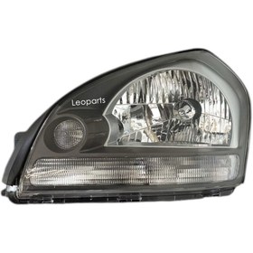 Resim Leoparts Hyundai Tucson Far Lambası Sol Manuel / Beyaz 2004-2010 92101-2e020 