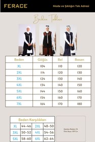 Resim Kadin Buyuk Beden Transparan Taşlı Uzun Yelek - siyah / 4XL 