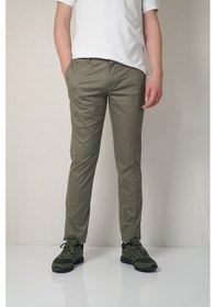 Resim Battal Saat Ceblı Mıkro Petek Desen Pantolon Haki 