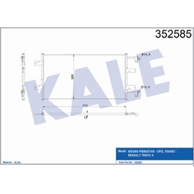 Resim KLİMA RADYATÖR TRAFIC 2 VİVARO A PRİMASTAR 2.5D 352585 8200019382 