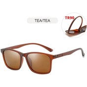 Resim Hafif Tr90 Erkek Güneş Gözlüğü Klasik Kare Polarize Güneş Gözlüğü Erkek Yüksek Polarized Tea Tea Siyah 