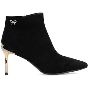 Resim Guja 25k417 Kadın Hakiki Deri Topuklu Bot Siyah Siyah 