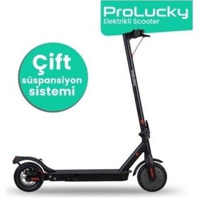 Resim ProLucky 5. Jenerasyon 500W Ön ve Arka Süspansiyonlu Elektrikli Scooter 