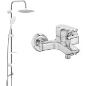 Resim E.C.A Eca Niobe Banyo Bataryası ve Valtemo Slim White Robot Duş Takımı 2li Set 
