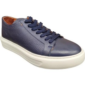 Resim Marcomen 17136 Hafif Taban Deri Sneakers Erkek Ayakkabı Lacivert 