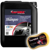 Resim Carwax Cilalı Fırçasız Yıkama Şampuanı Gold Shine Shampoo 5 kg Uygulama Süngeri 