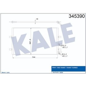 Resim Klima Kondenseri Ford Transit 2.2 Tdci 2.4 Tdci 2006- 504645393 