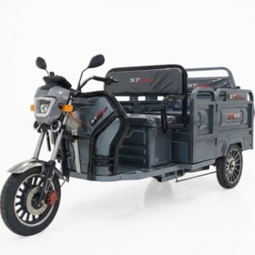 Resim Stmax Gf410 3 Tekerli Elektrikli Moped - Gri 